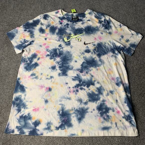 Nike 2021 QR Tag Tie Dye It's A Revolution T-Shirt Blue Sky Mens XL Extra Large - Picture 1 of 16